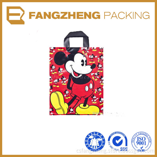pe packing bag wedding dress garment bag wholesale handbag/custom printed plastic handle bag/handle bag